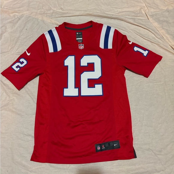 NFL New England Patriots alternate red Tom Brady jersey size S like new - Picture 1 of 5